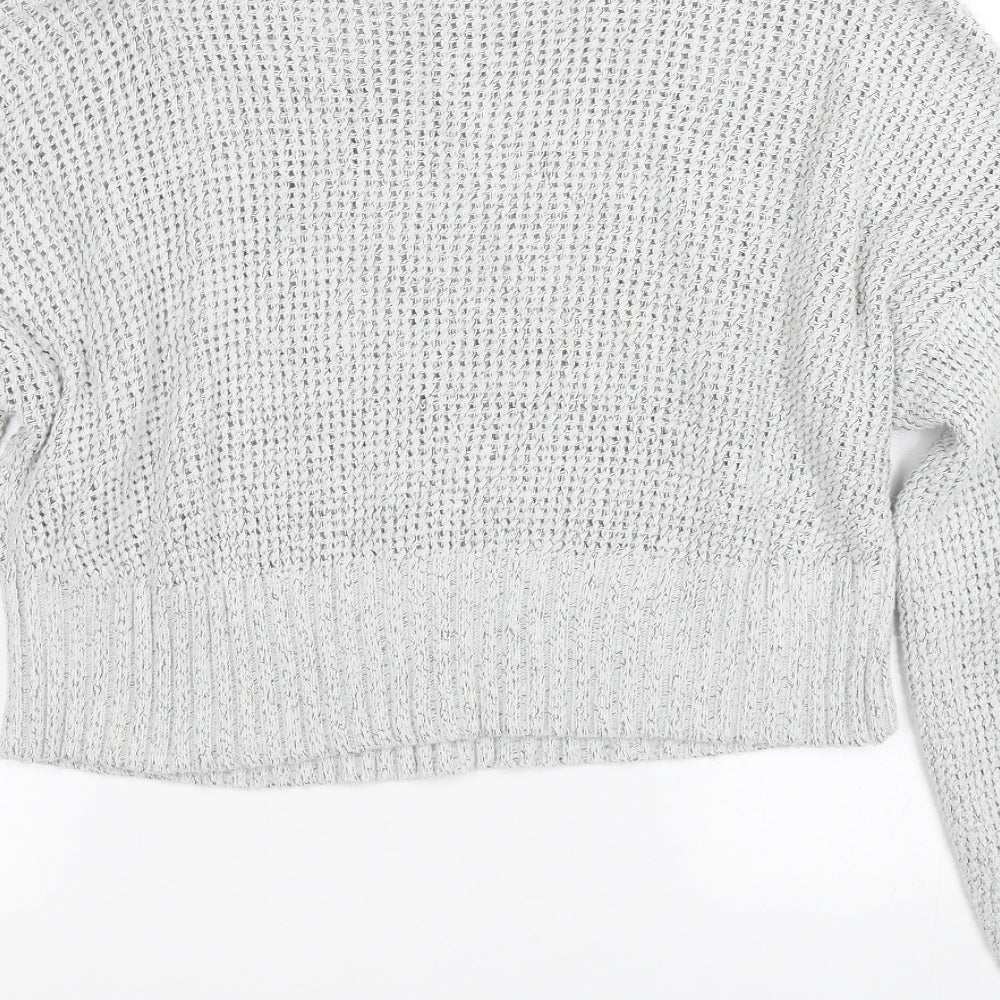 Topshop Womens Grey   Pullover Jumper Size S