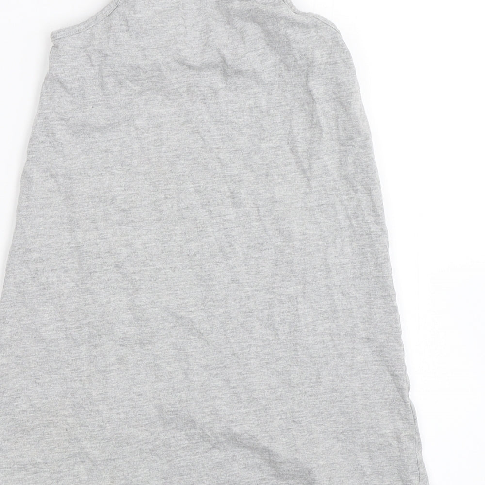 Matalan Girls Grey   Basic Tank Size 7 Years