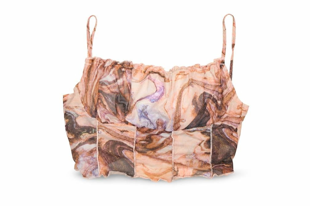 Shien Womens Multicoloured   Cropped Tank Size S  - Transparent