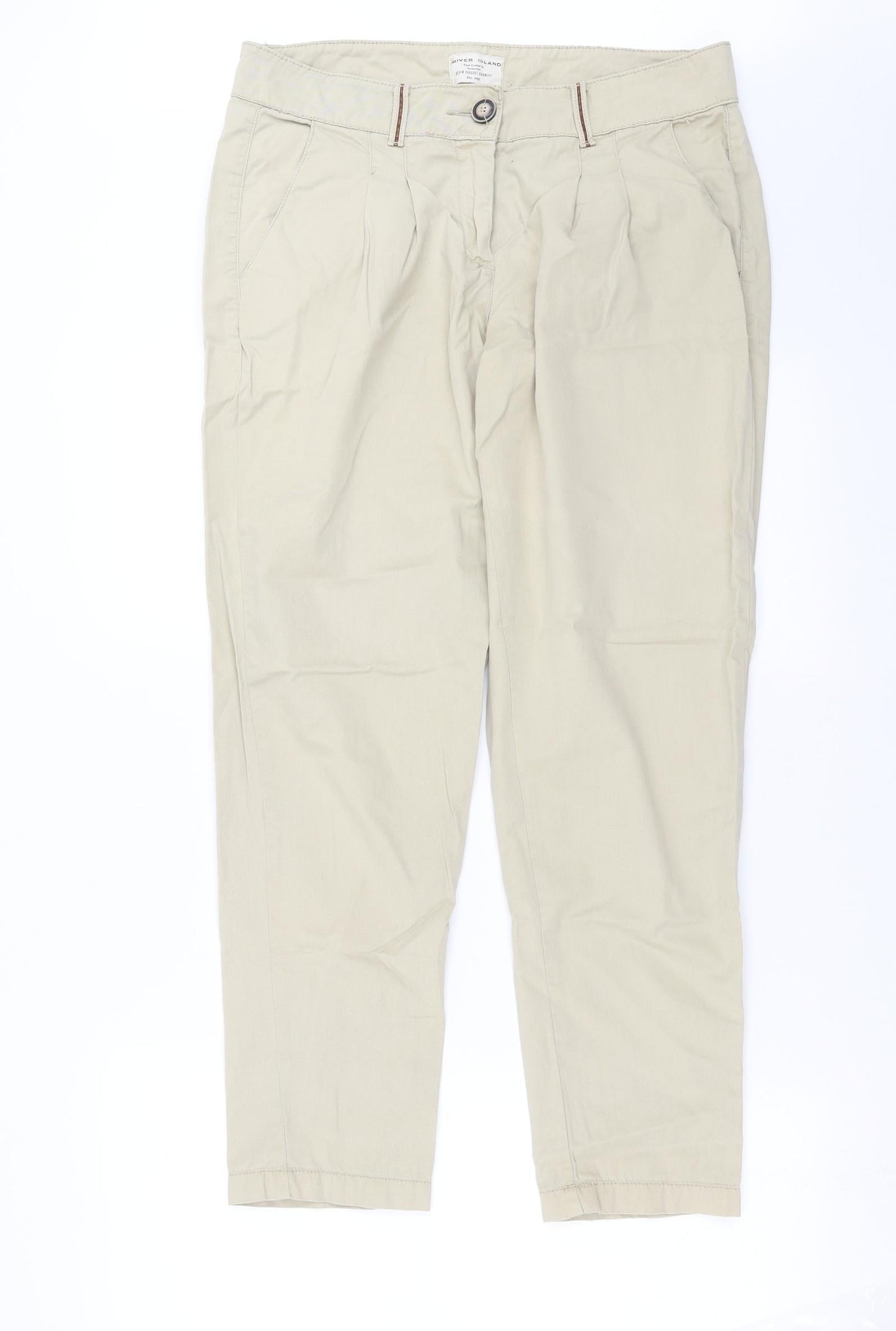 River Island Womens Beige   Trousers  Size 10 L28 in