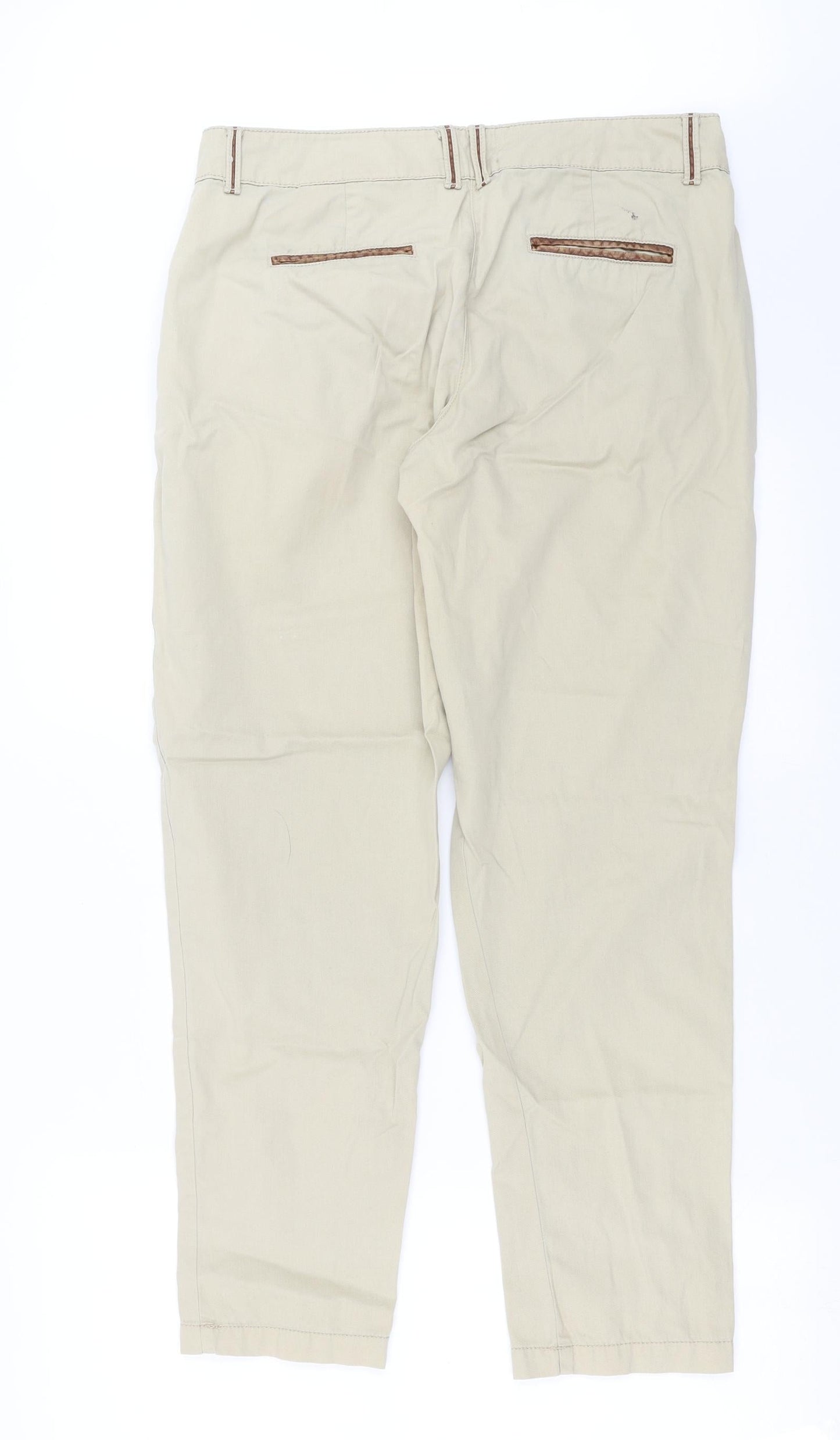 River Island Womens Beige   Trousers  Size 10 L28 in