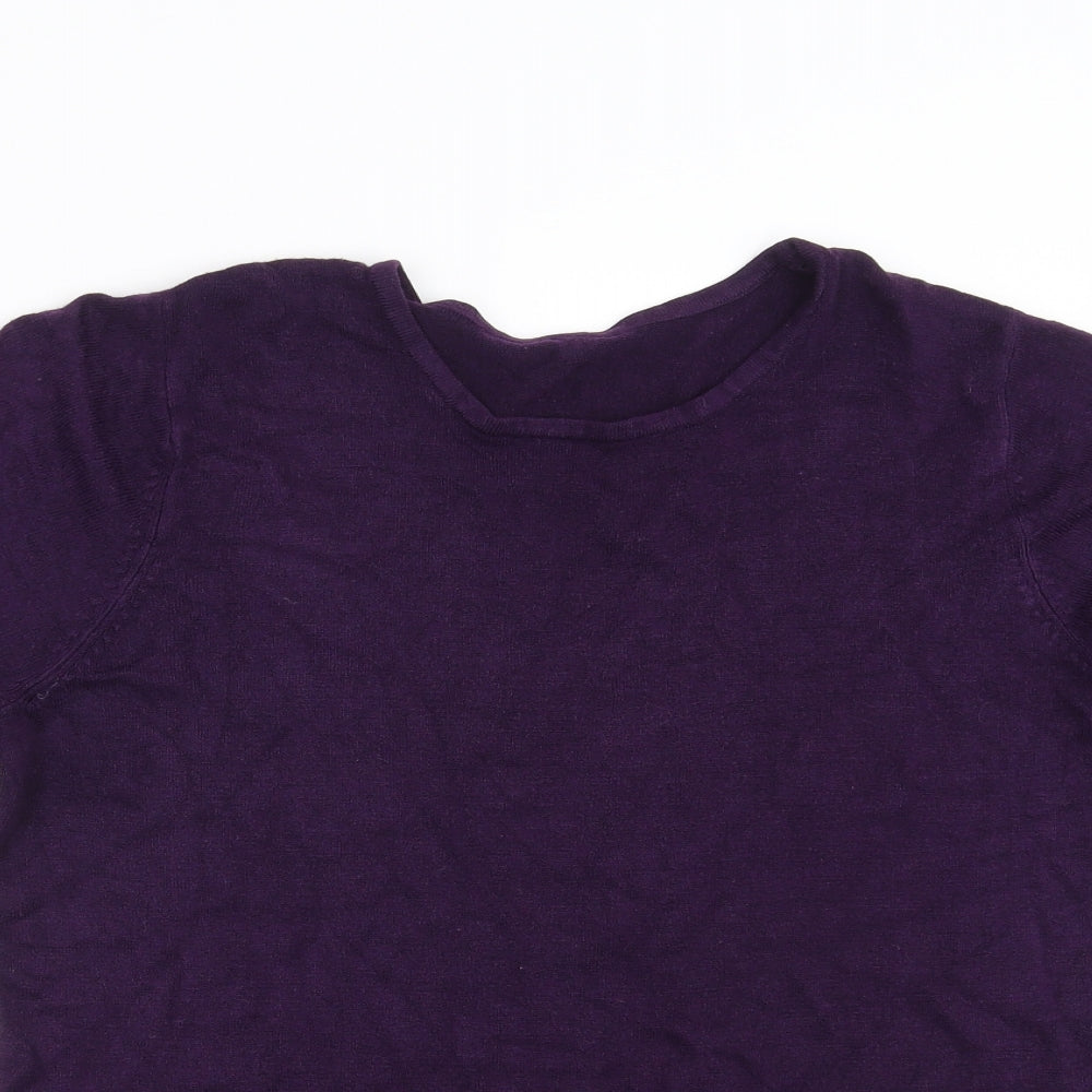 BHS Womens Purple  Knit Pullover Jumper Size 10