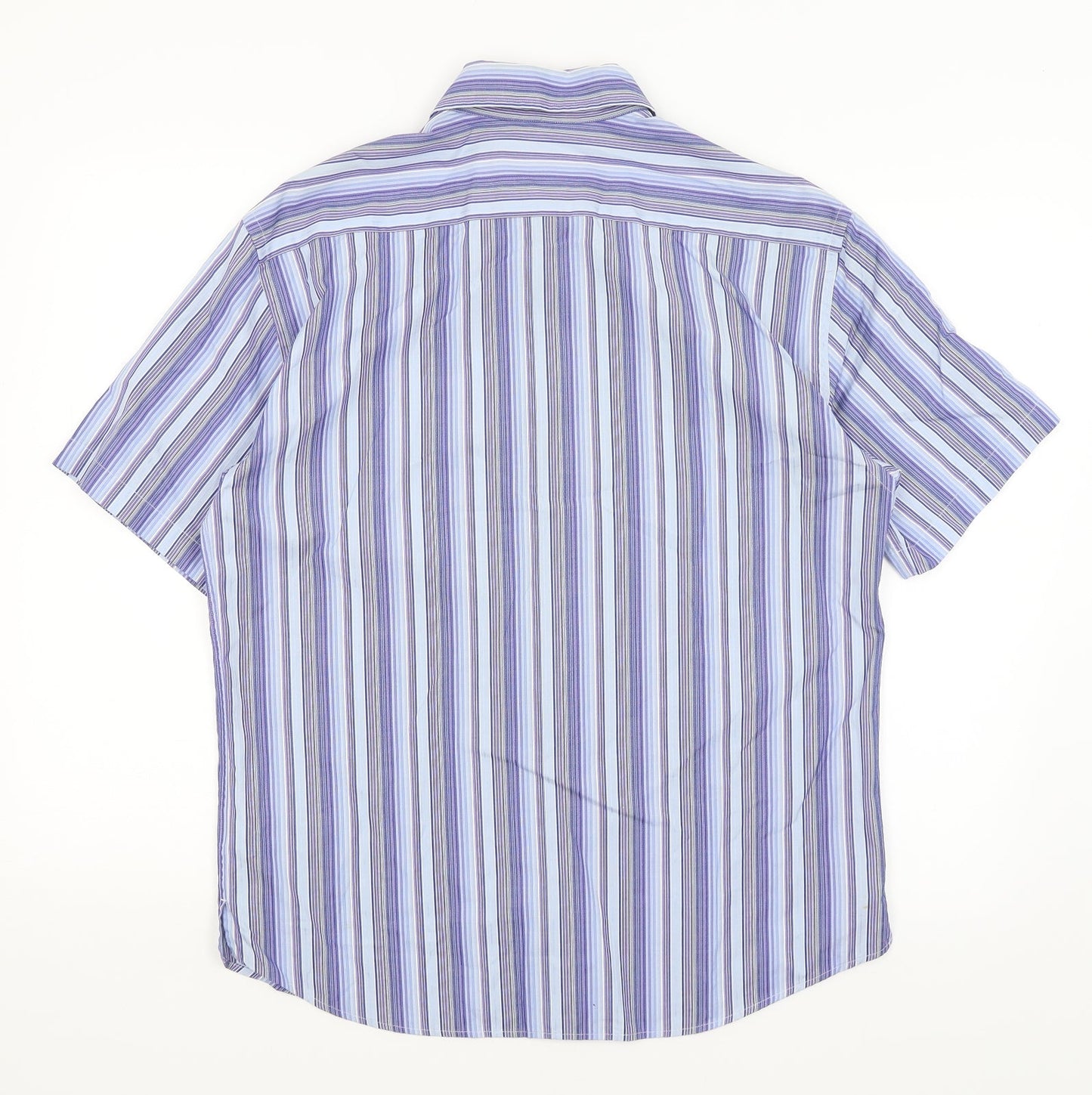 NEXT Mens Blue Striped   Button-Up Size M