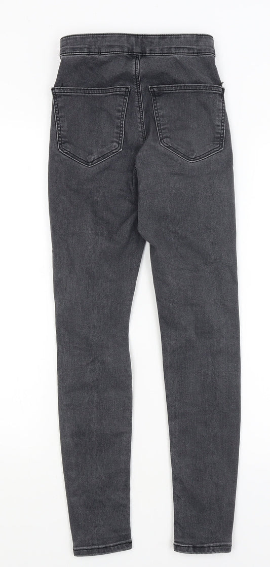 Topshop Womens Grey   Skinny Jeans Size 25 in L26 in