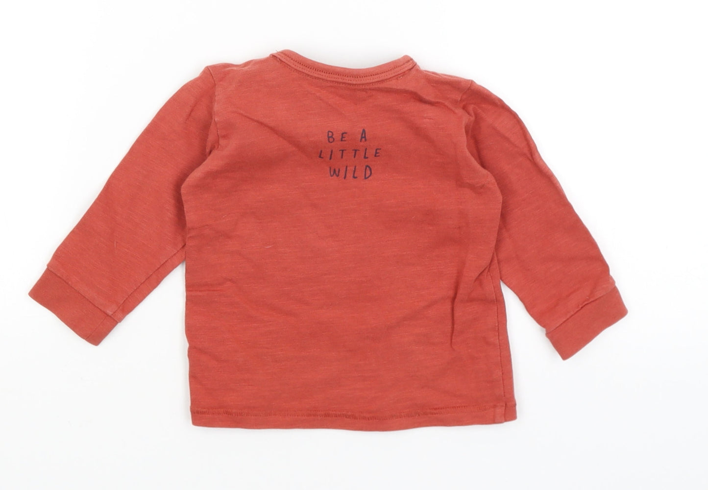 M&S Baby Red   Basic T-Shirt Size 9-12 Months  - Be A Little Wild