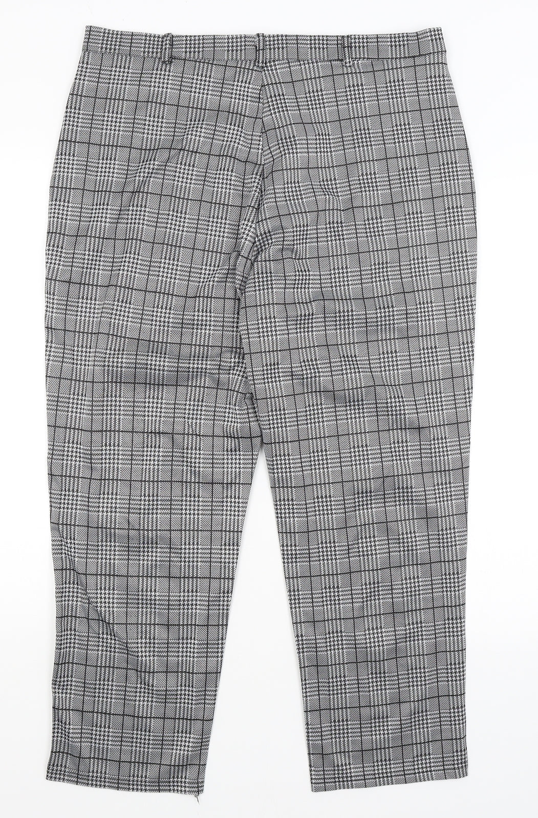 Preworn Womens Grey Check  Trousers  Size XL L25 in