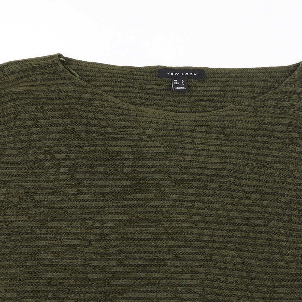New Look Womens Green   Pullover Jumper Size L