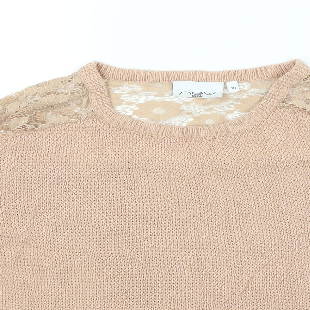 New Look Womens Pink   Pullover Jumper Size 10