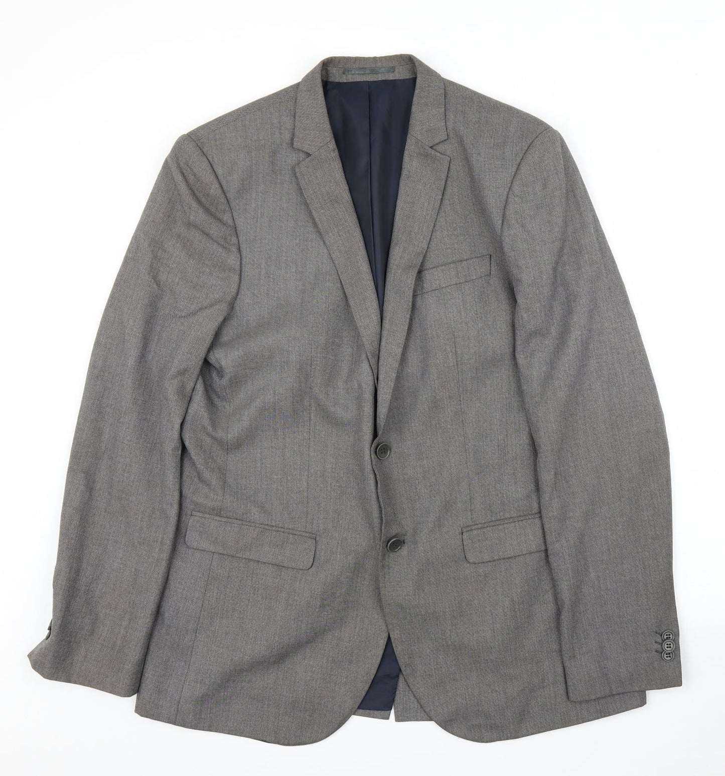 River Island Mens Grey   Jacket Suit Jacket Size 42