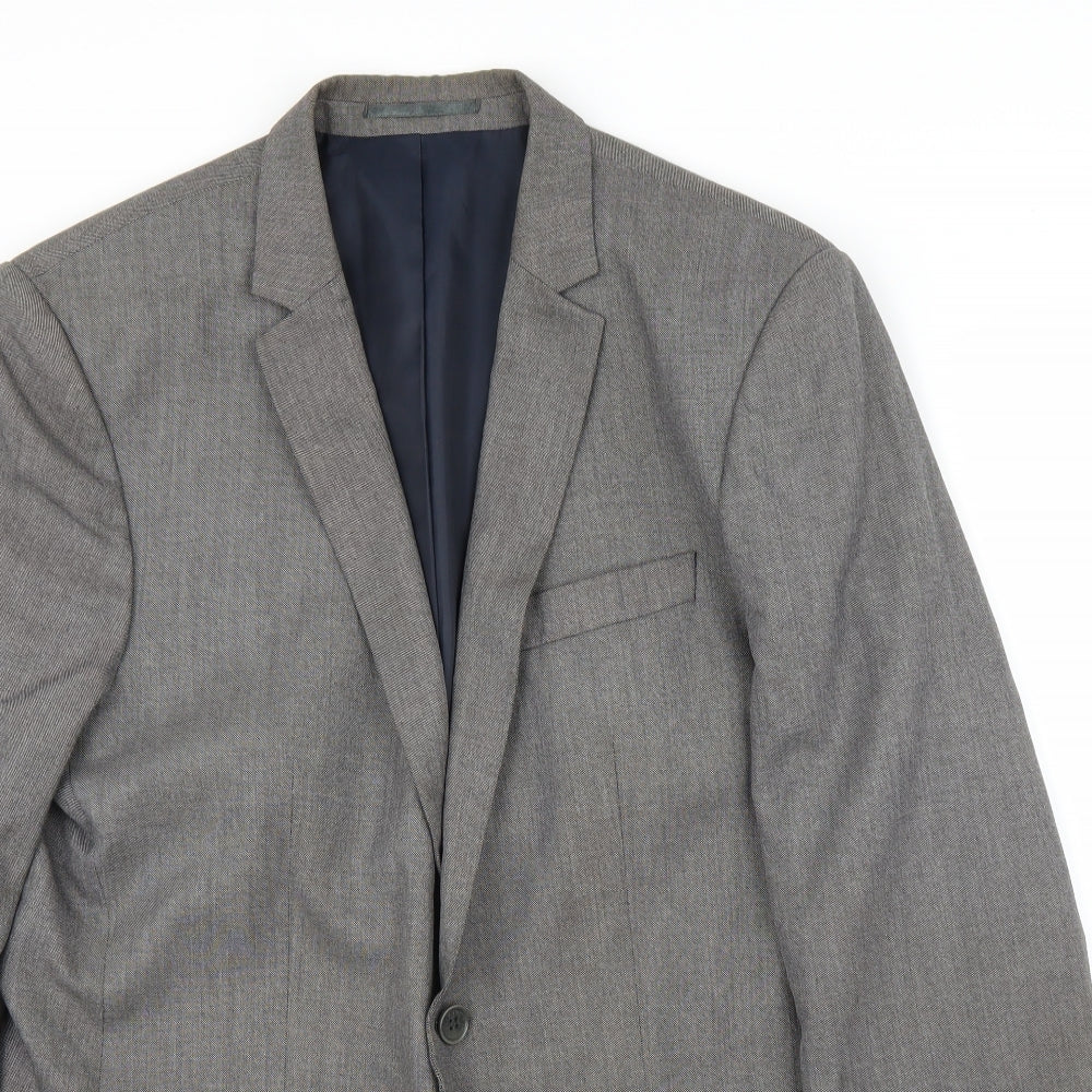 River Island Mens Grey   Jacket Suit Jacket Size 42