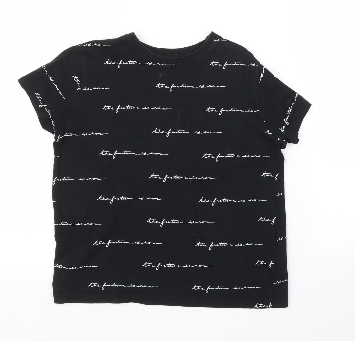 Primark Girls Black   Basic T-Shirt Size 9 Years