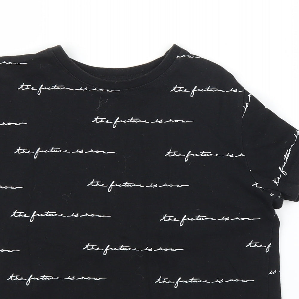Primark Girls Black   Basic T-Shirt Size 9 Years