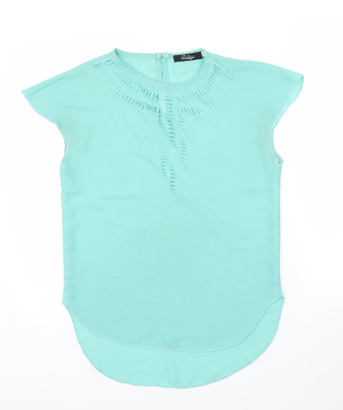 Ruiyige Womens Green   Basic Blouse Size M