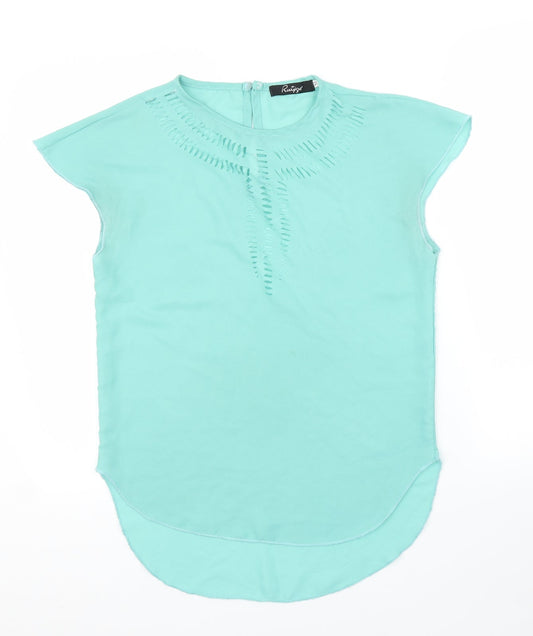 Ruiyige Womens Green   Basic Blouse Size M