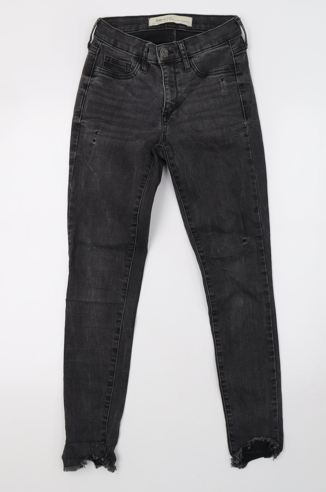 Gap Womens Grey  Denim Mom Jeans Size 4 L28 in