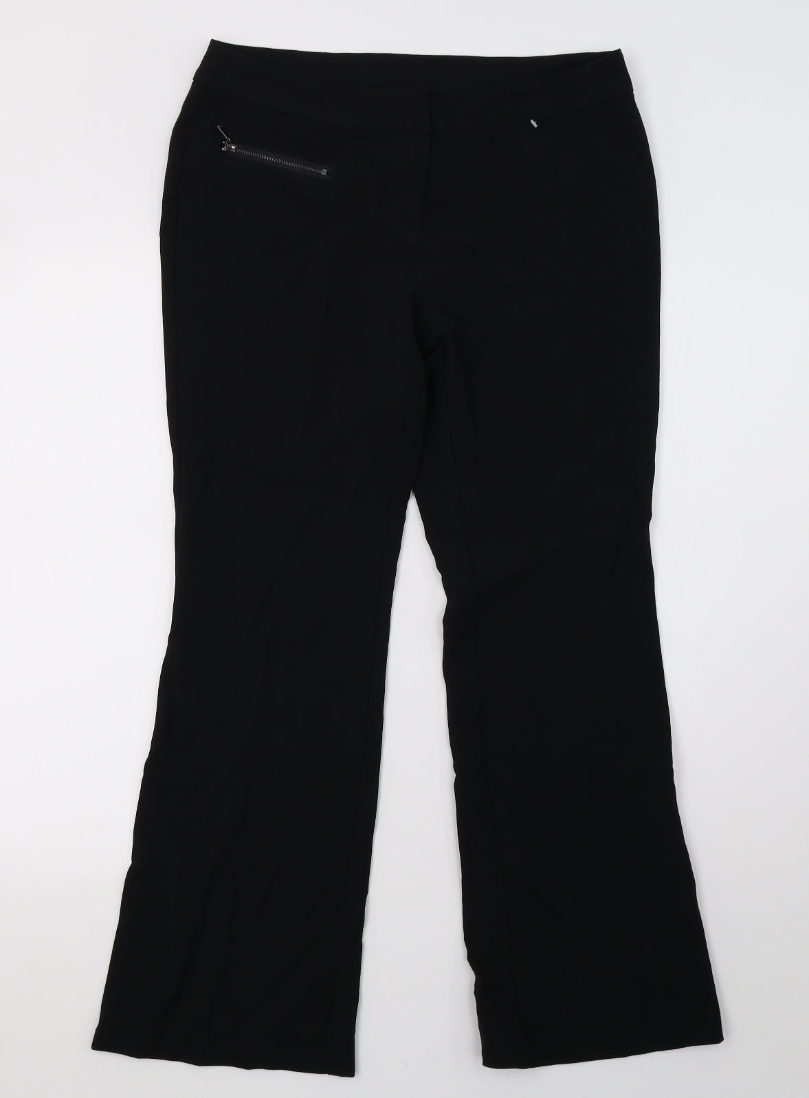 NEXT Womens Black   Trousers  Size 8 L29 in