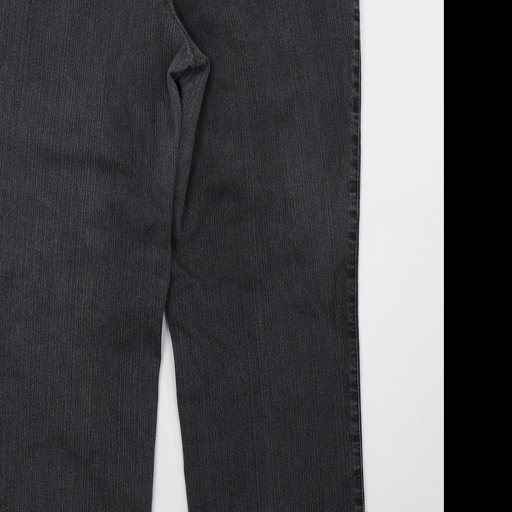Preworn Womens Grey  Denim Jegging Jeans Size 14 L30 in