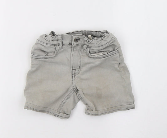 Primark Girls Grey  Denim Sweat Shorts Size 2-3 Years