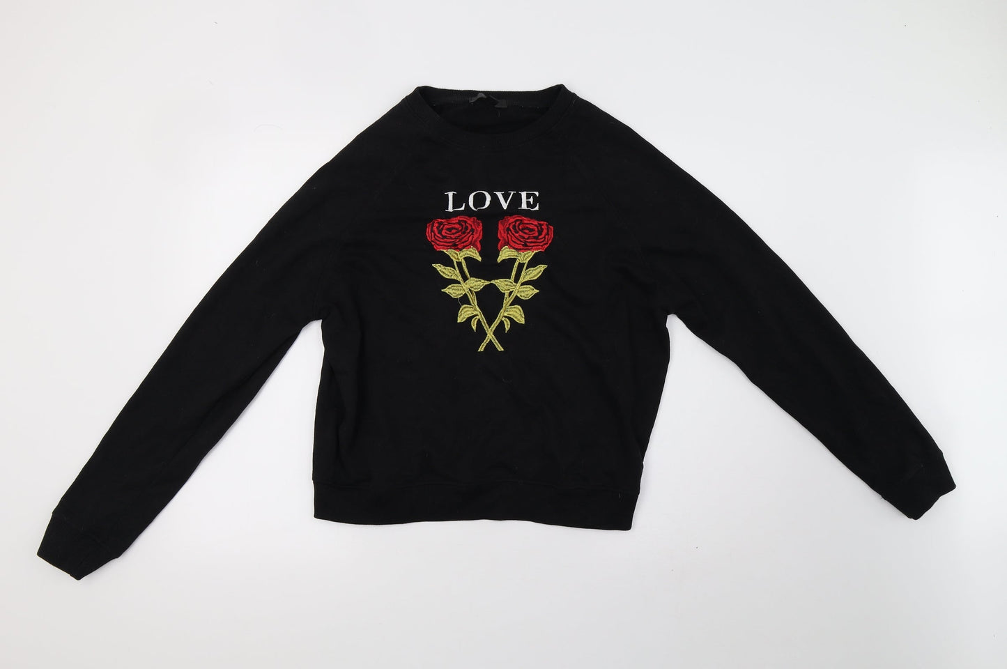 Missguided Womens Black   Pullover Sweatshirt Size 8