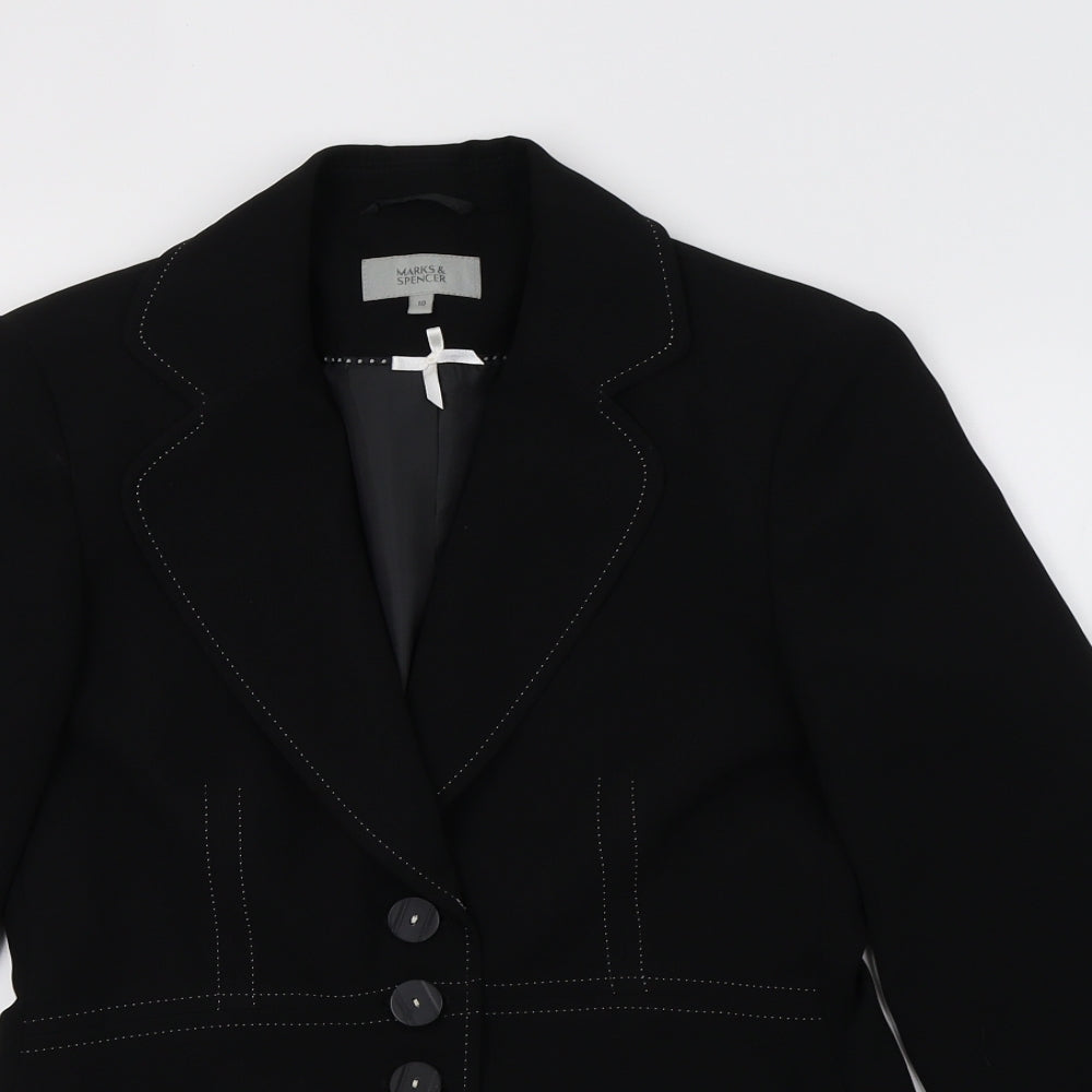 Marks and Spencer Womens Black   Jacket Blazer Size 10