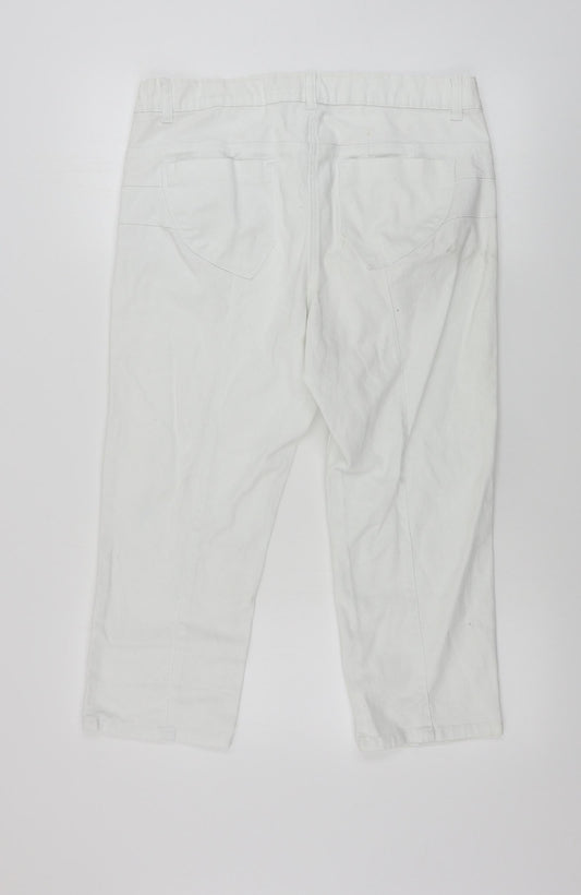 Simply Wow  Womens White   Cropped Jeans Size 34 in L20 in