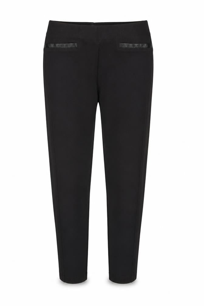 Front view of Principles women’s brown paisley trousers, size UK 12, 20-inch leg