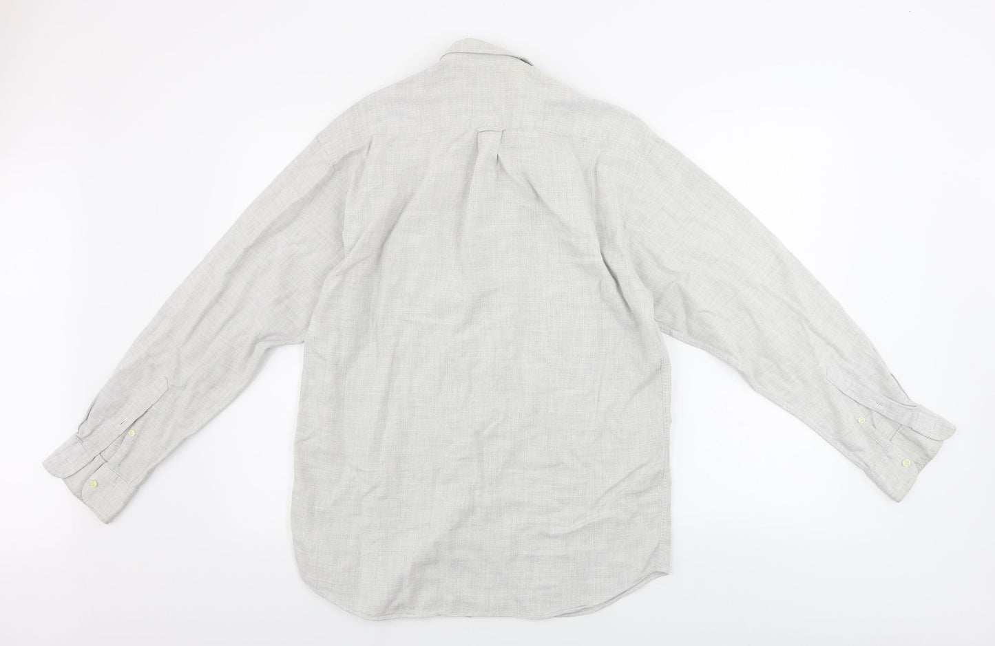 Marks and Spencer  Mens Beige    Button-Up Size 15.5