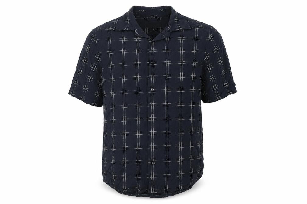 NEXT Mens Black Check   Button-Up Size S