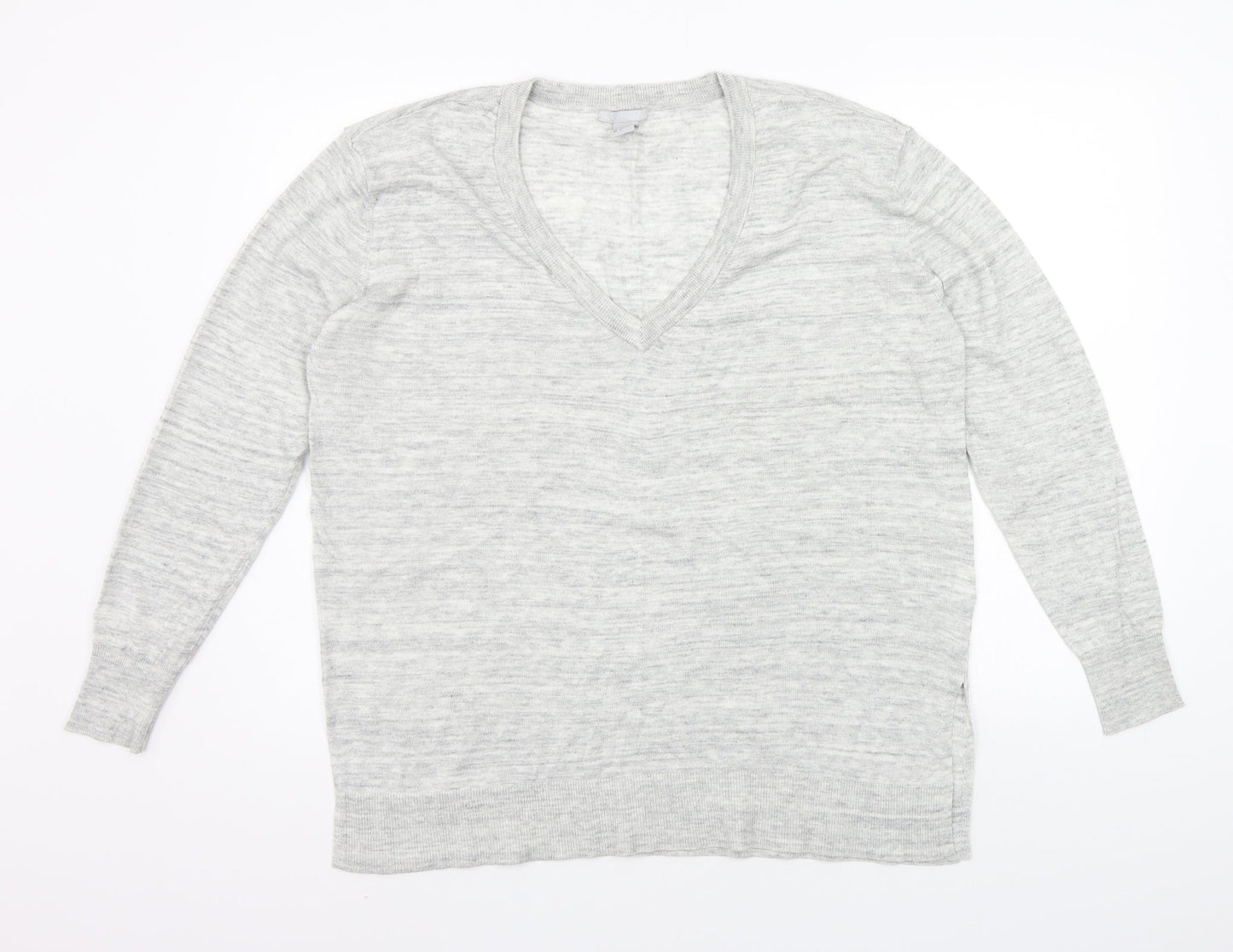 H&M Womens Grey   Pullover Jumper Size L