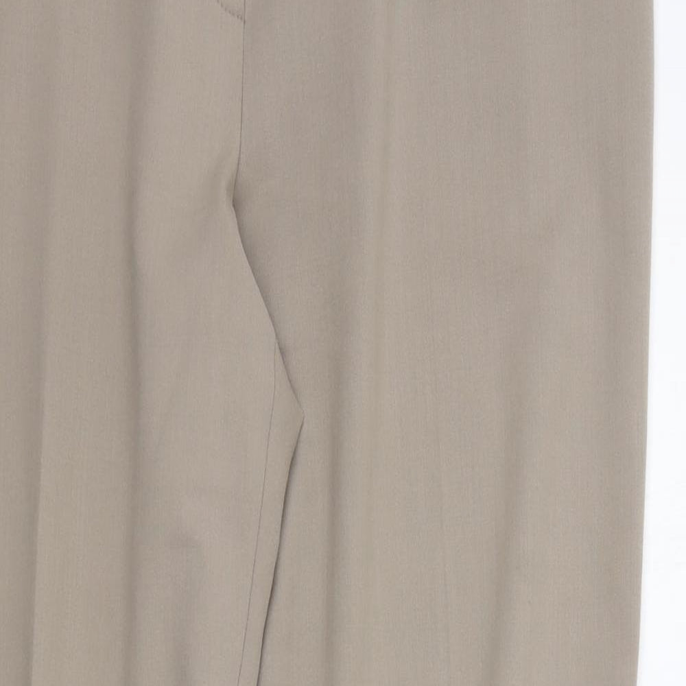 Artigiano Womens Beige   Trousers  Size 16 L26 in