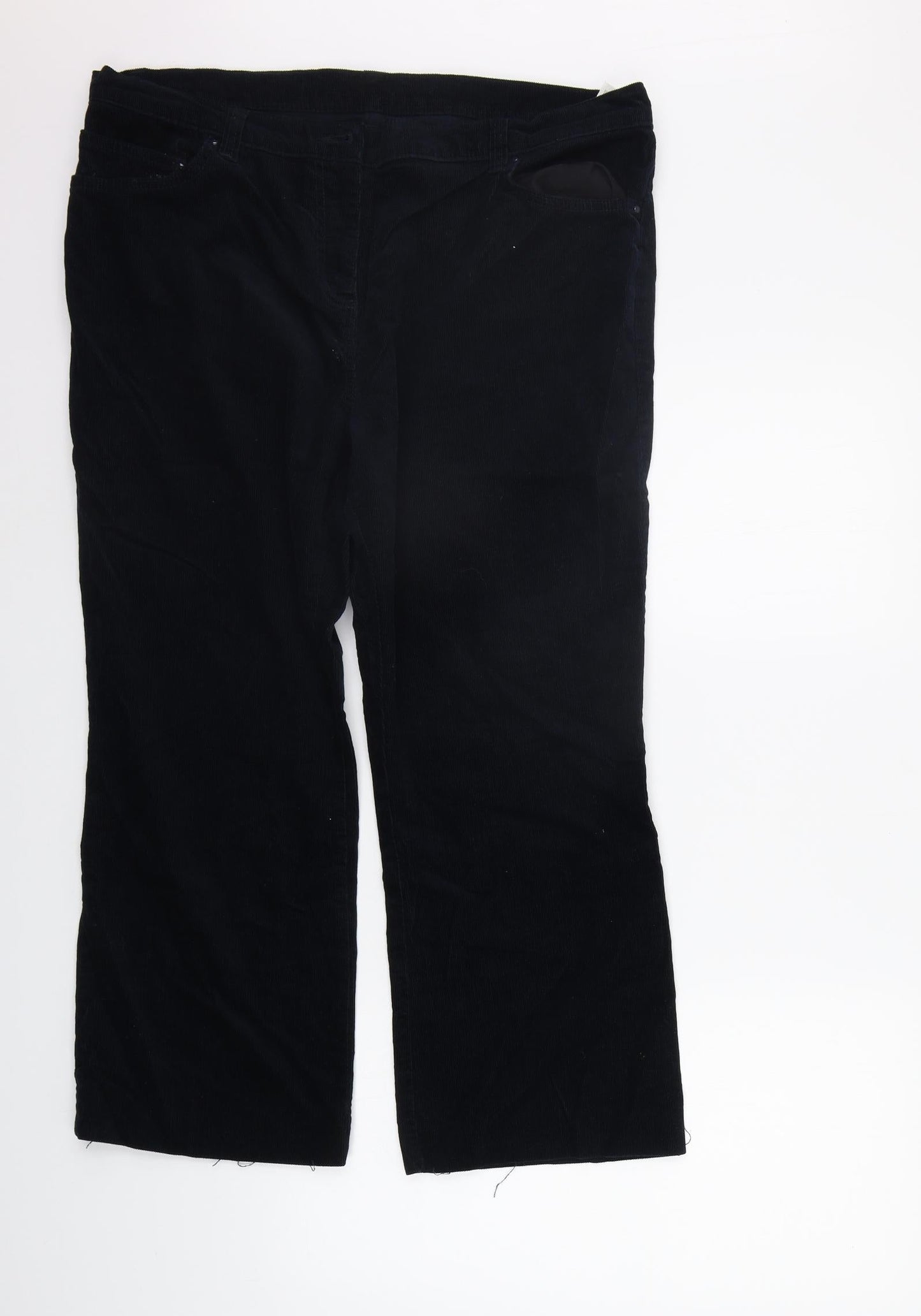 Marks and Spencer Womens Blue   Trousers  Size 18 L24 in