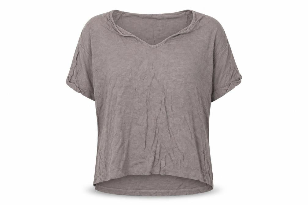 Front view of French Connection women’s grey geometric jumper, size L