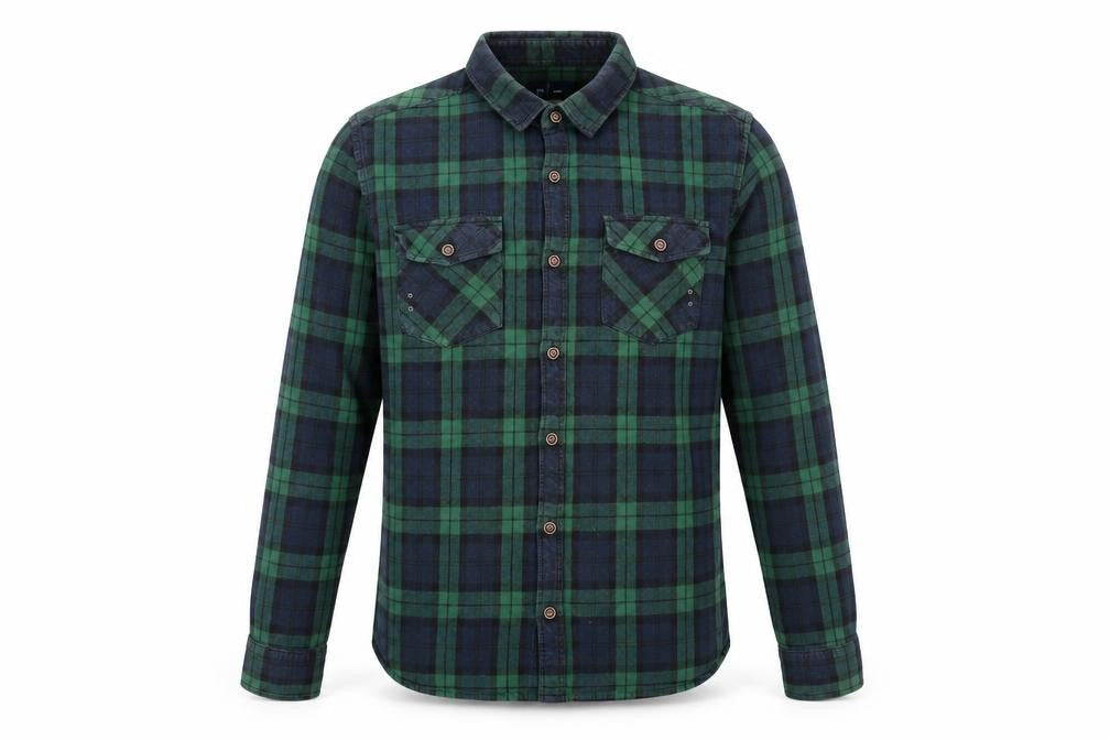 La Redoute Mens Blue Check   Button-Up Size 17