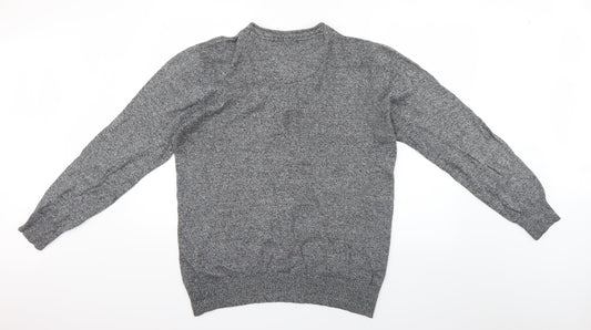 Brave Soul Mens Grey  Knit Pullover Jumper Size XL