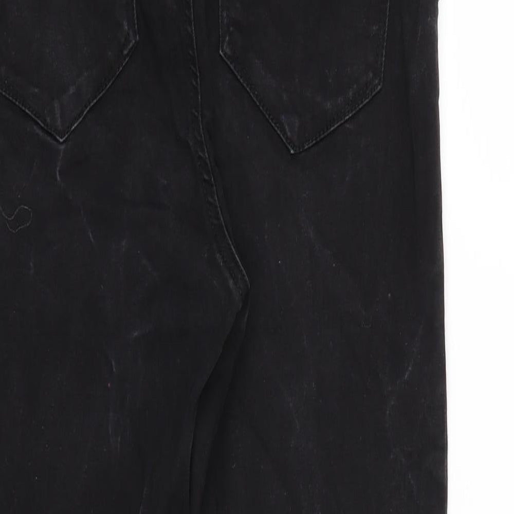 Denim & Co. Womens Black   Skinny Jeans Size 12 L24 in