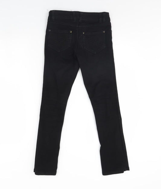 Tammy Girls Black  Denim Skinny Jeans Size 11 Years