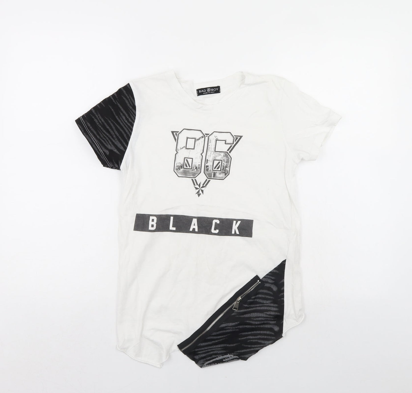 BAD BOY Boys White   Basic T-Shirt Size 11 Years