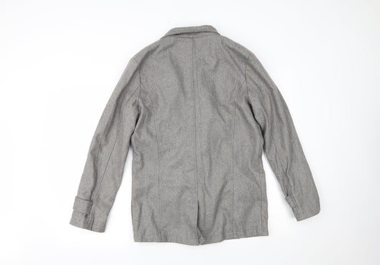 inmur Womens Grey   Overcoat Coat Size L