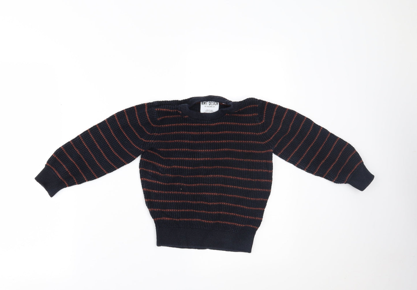 Palamino Boys Multicoloured Striped  Pullover Jumper Size 6-7 Years