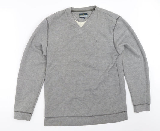 Lincoln Mens Grey   Pullover Sweatshirt Size M