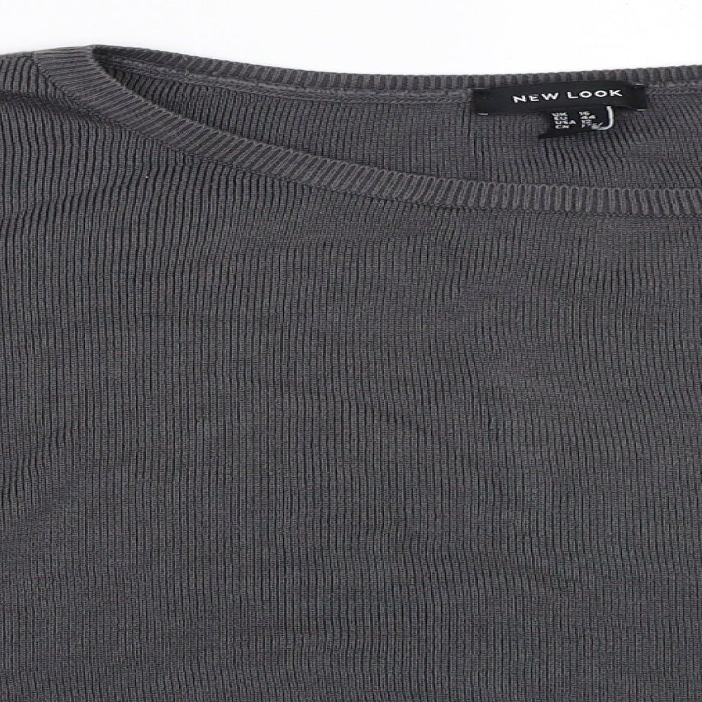 New Look Womens Grey   Pullover Jumper Size 16