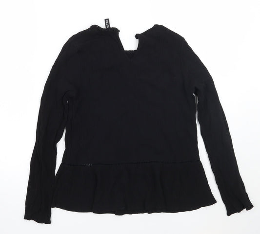H&M Womens Black   Basic T-Shirt Size 6