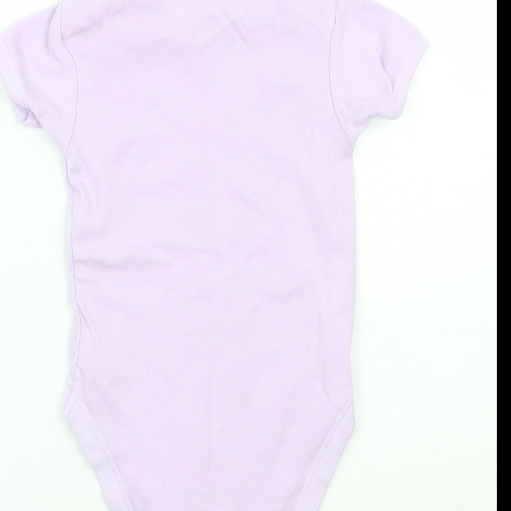 George Girls Purple   Babygrow One-Piece Size 9-12 Months