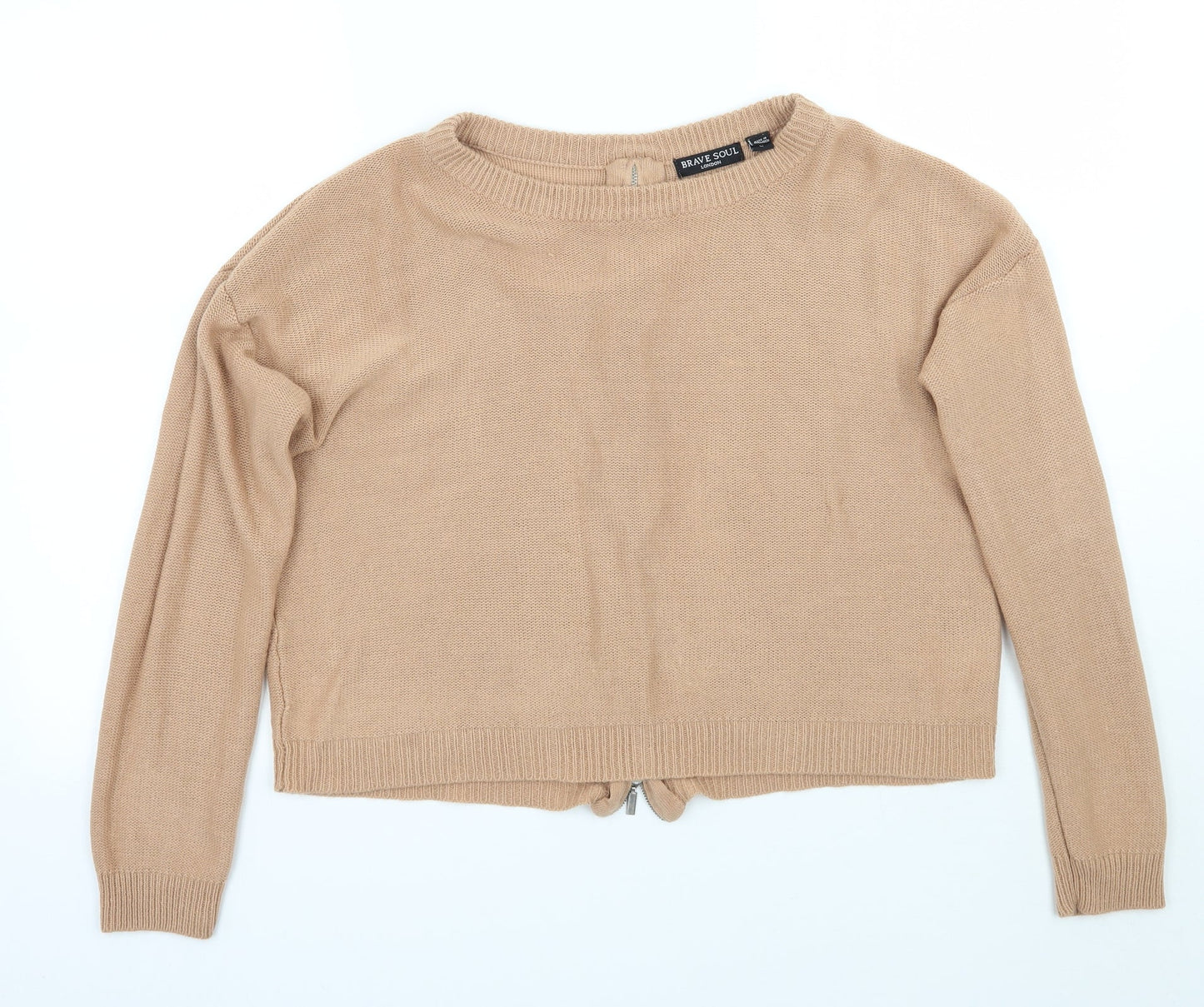 Brave Soul Womens Brown   Pullover Jumper Size S