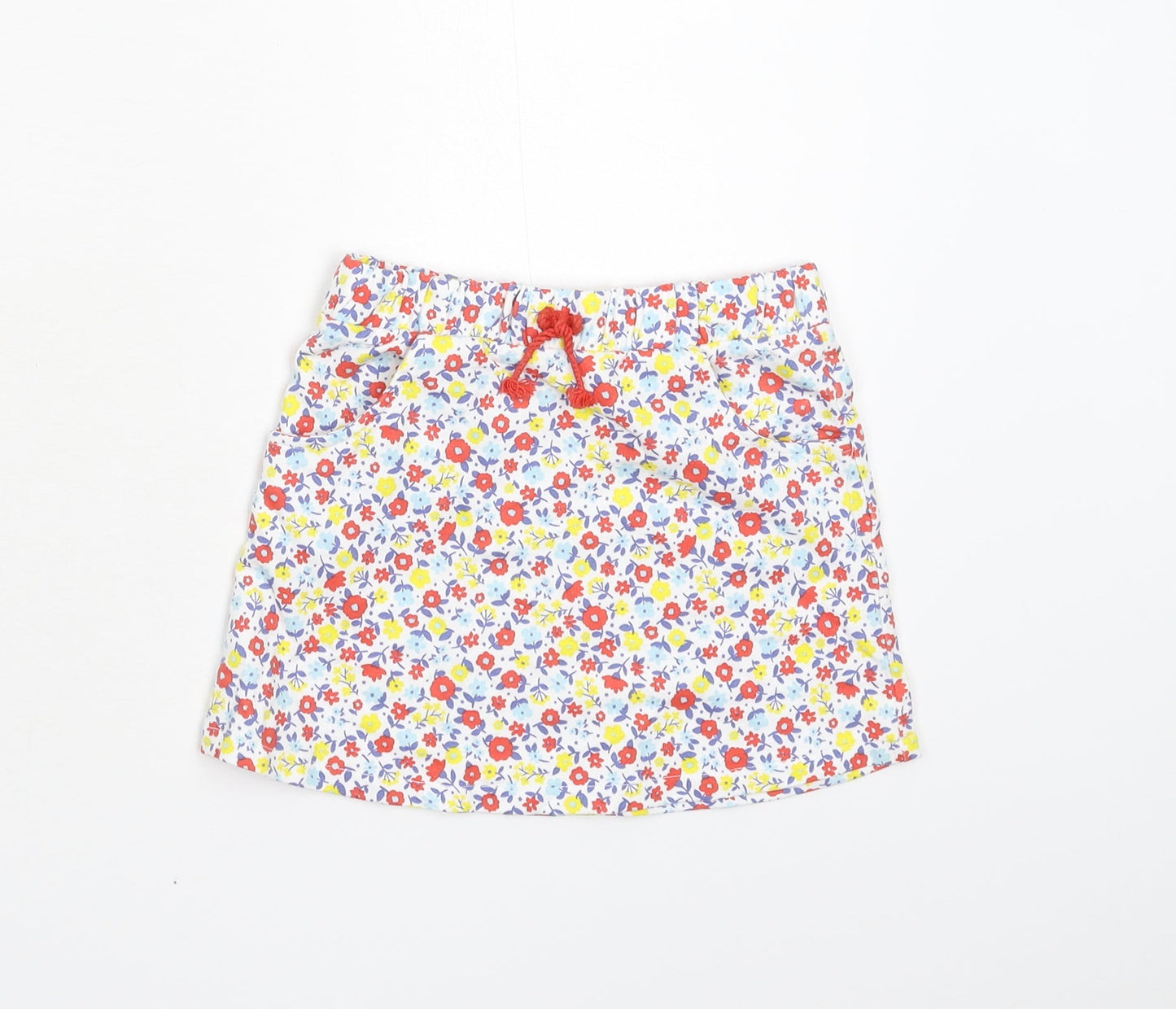 TU Girls Multicoloured Floral  A-Line Skirt Size 3-4 Years