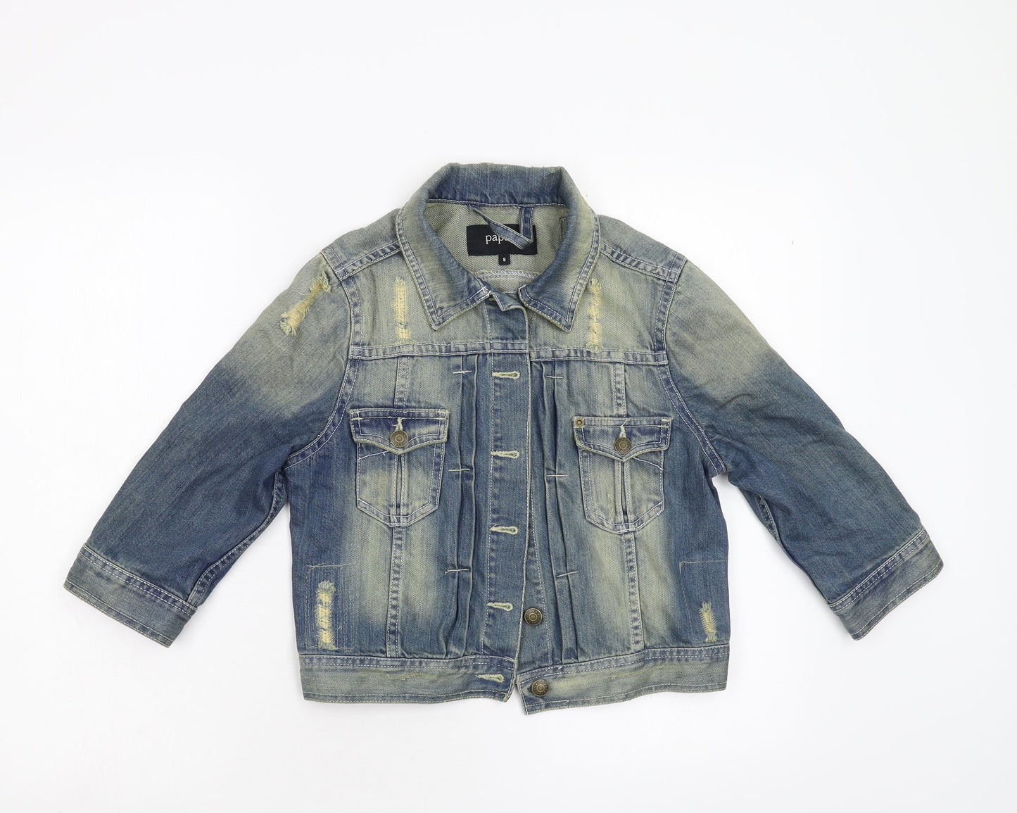 Papaya Womens Blue  Denim Jacket  Size 8