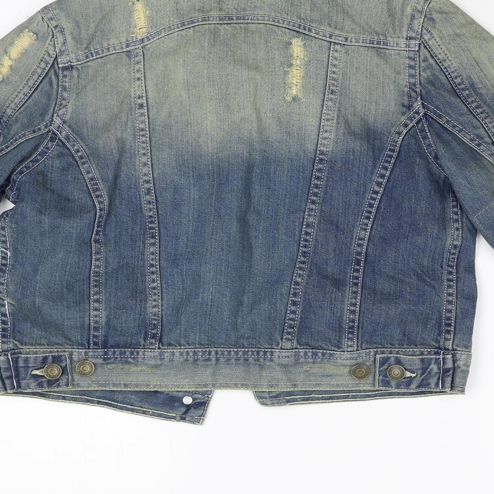 Papaya Womens Blue  Denim Jacket  Size 8
