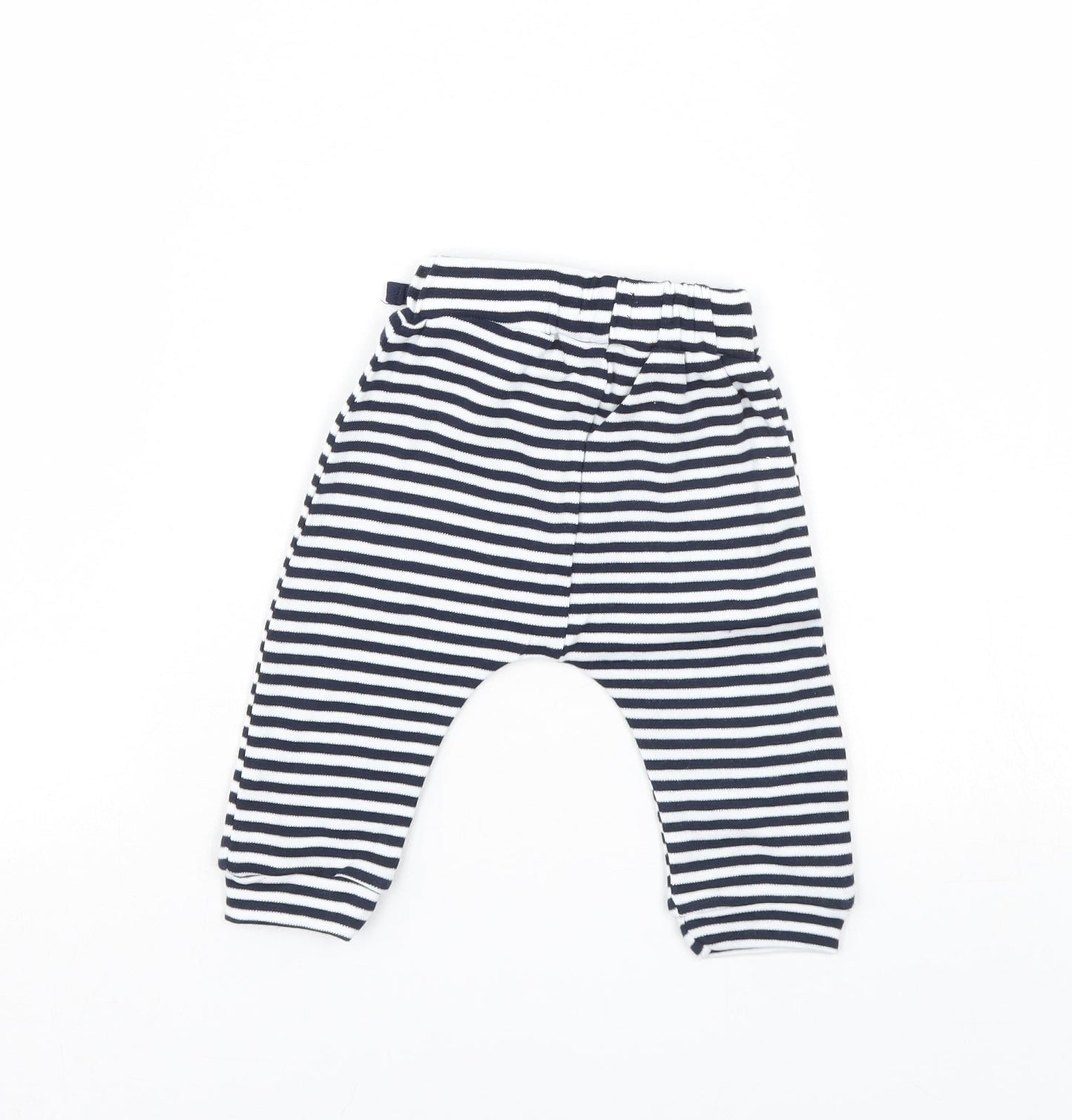 Very Girls Blue Striped  Sweatpants Leggings Size 3-6 Months