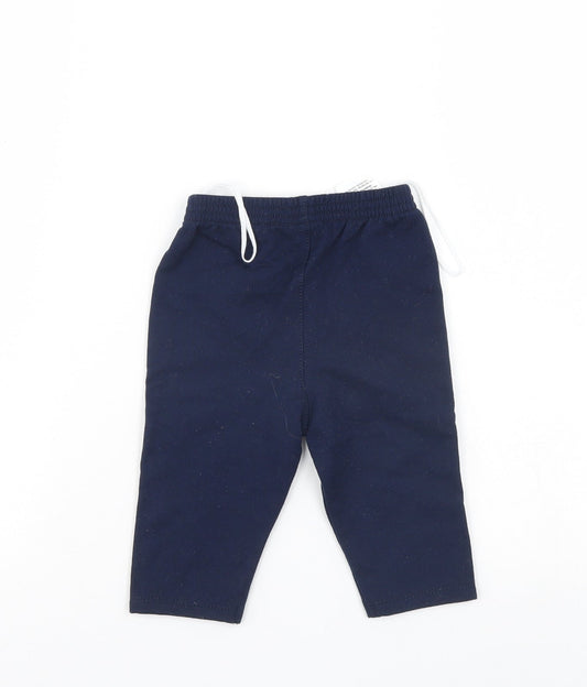 Preworn Boys Blue   Sweatpants Trousers Size 6-9 Months