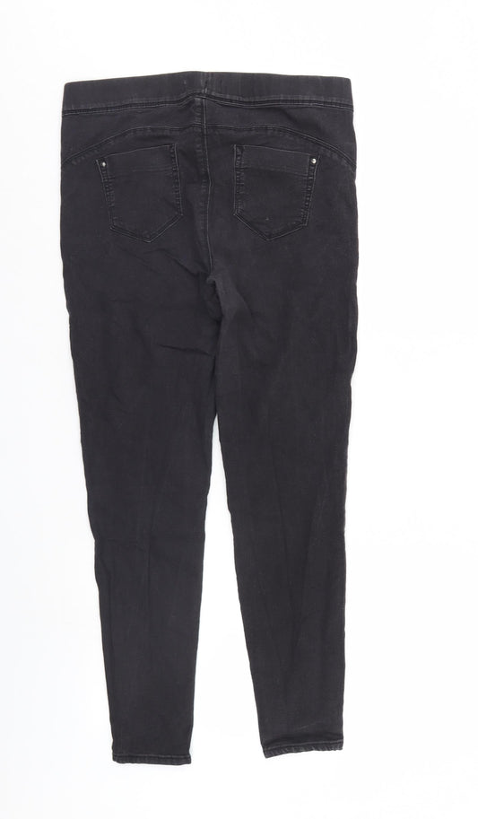 Denim & Co. Womens Black  Denim Jegging Jeans Size 41 in L28 in